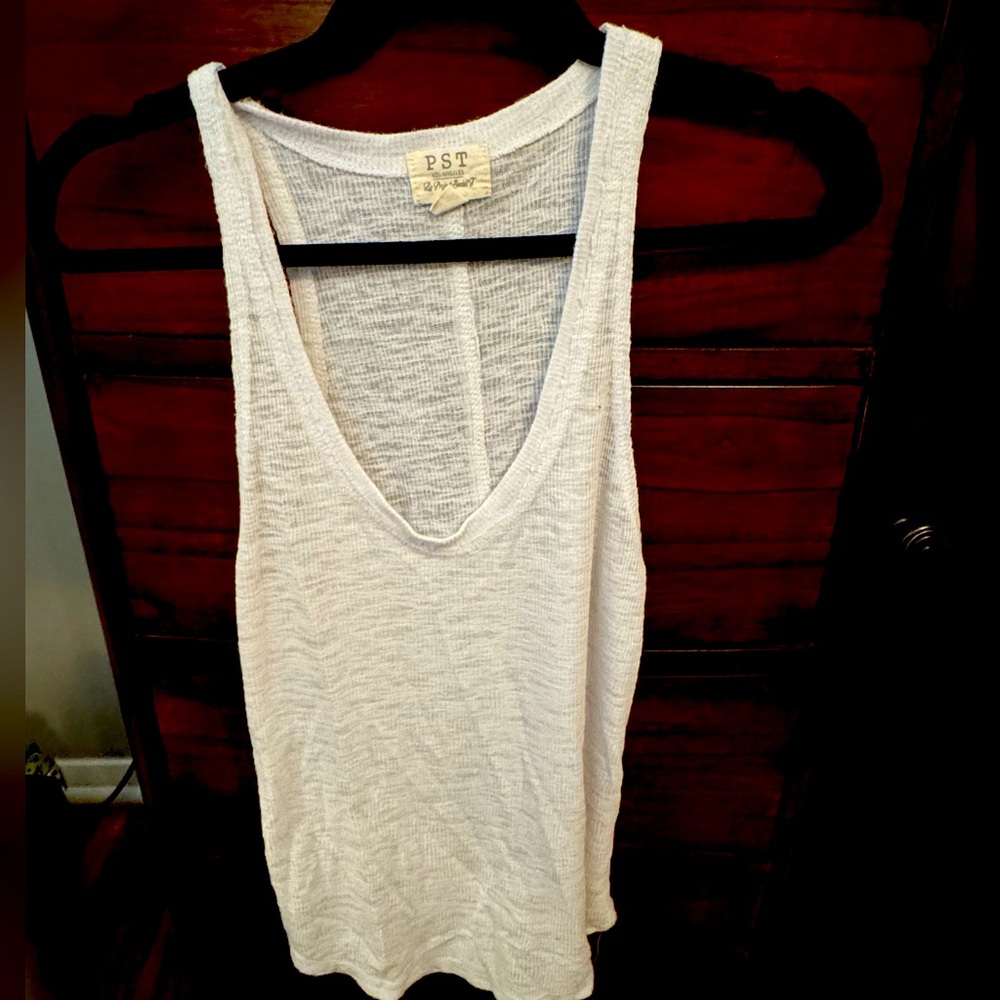 PST Project Social T White Tank Top